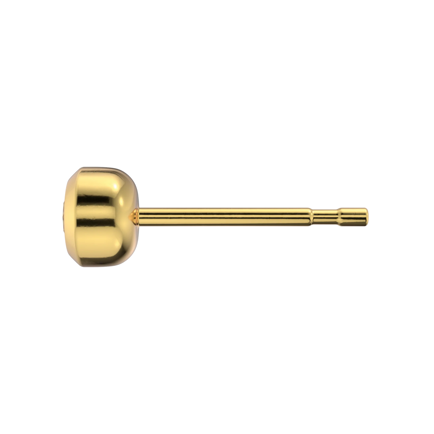 Studex April Crystal, surgical steel gold plated 3 mm - SENSITIVE
