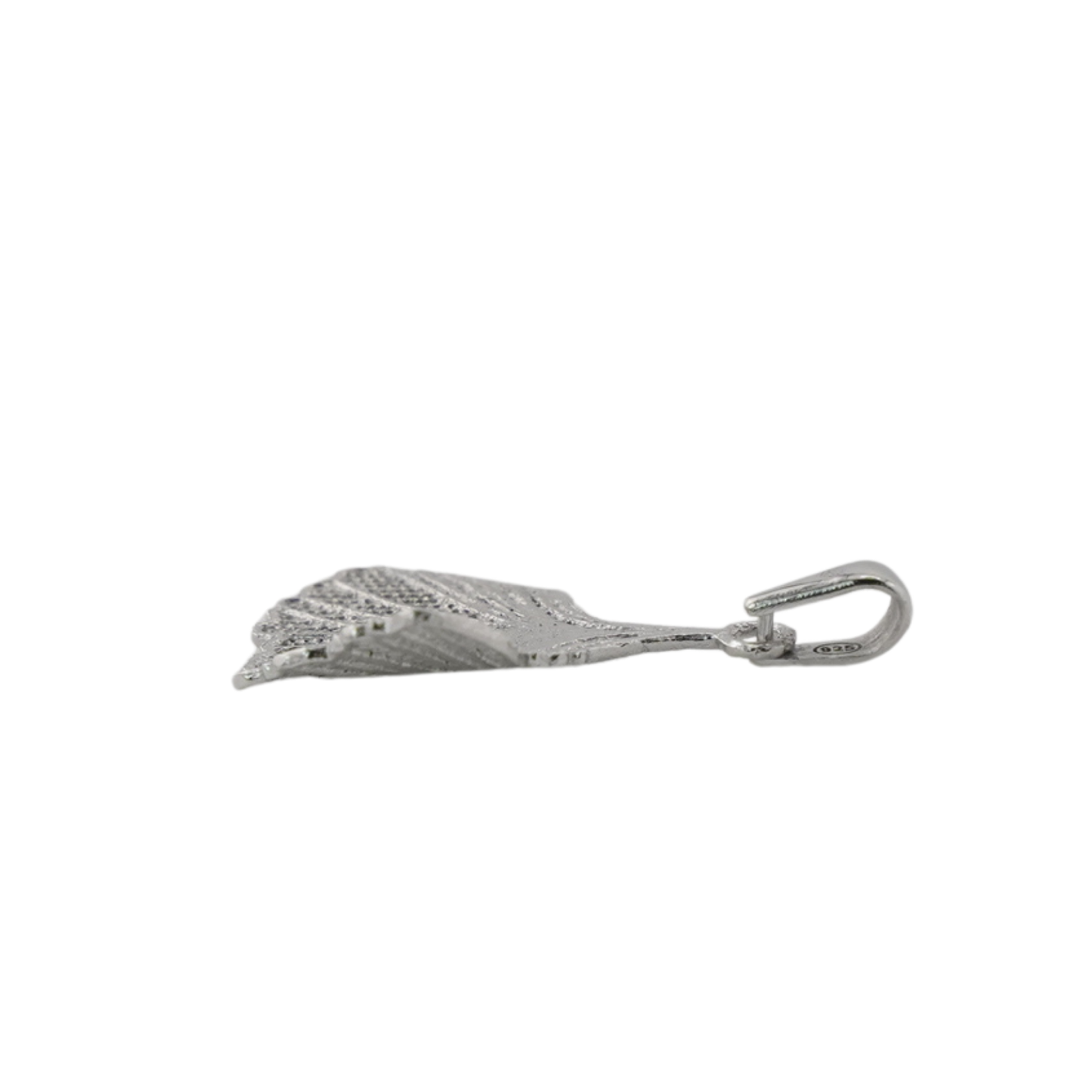 Anhänger aus Sterlingsilber mit Ginkgoblatt