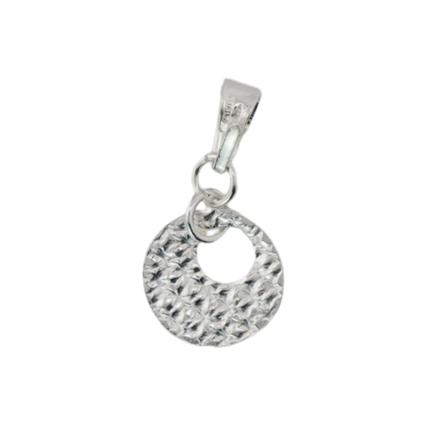 Textured Circle Pendant