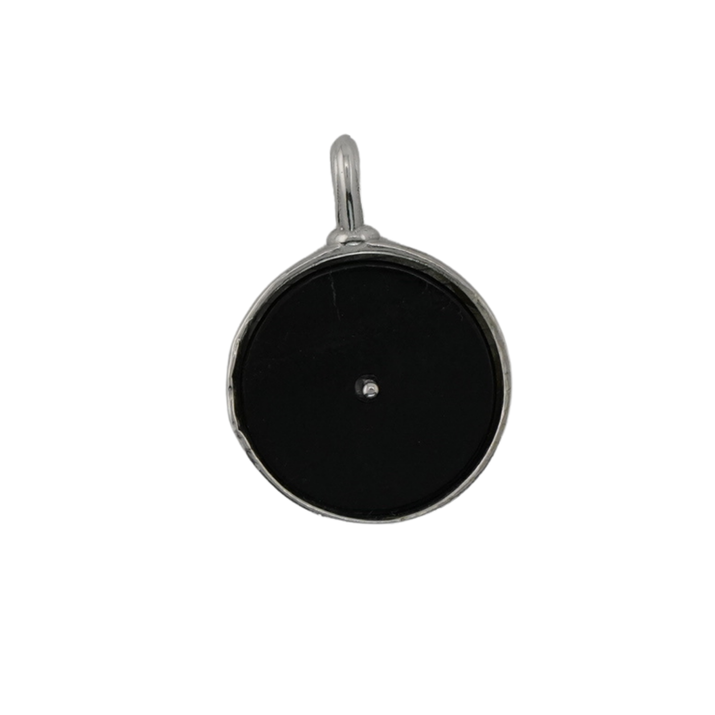 Black Enamel Flow Pendant