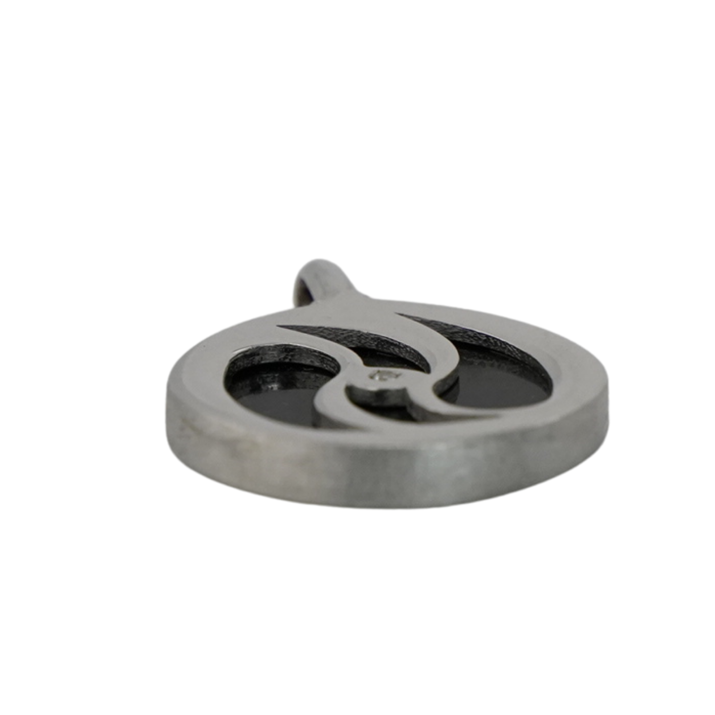 Black Enamel Flow Pendant