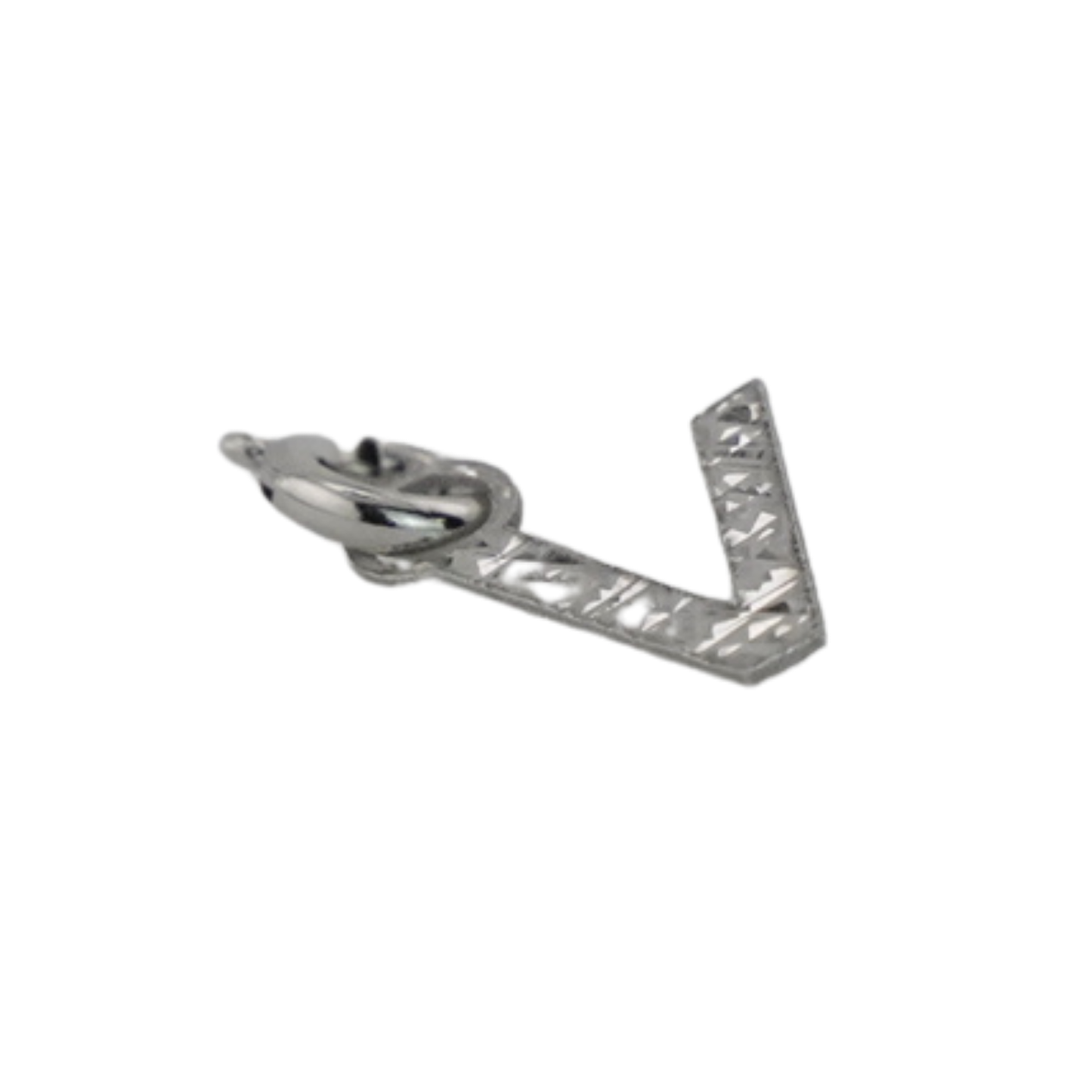 Charm-Anhänger mit der Initiale „V“