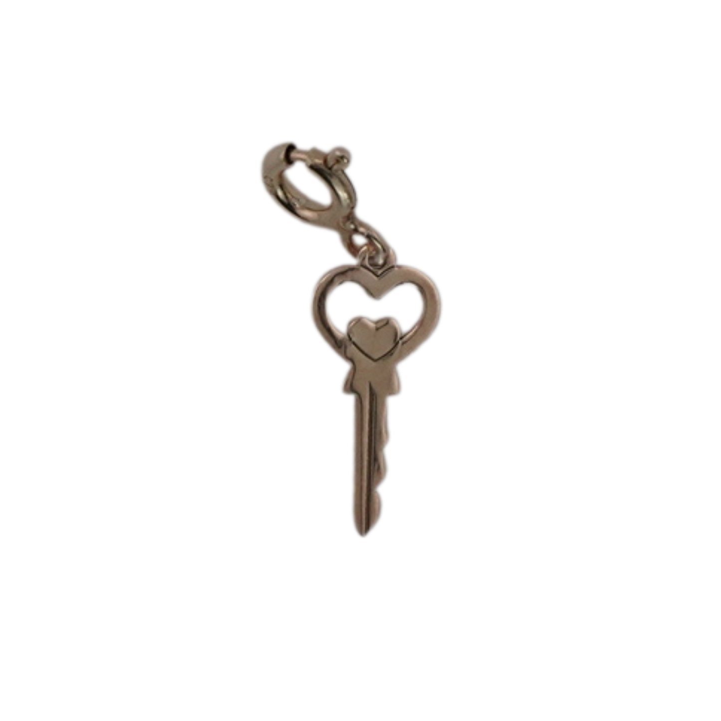 Heart Key Charm Pendant