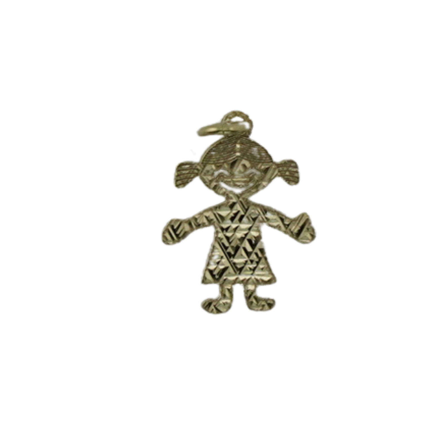 Vergoldeter Charm-Anhänger „Mädchen“