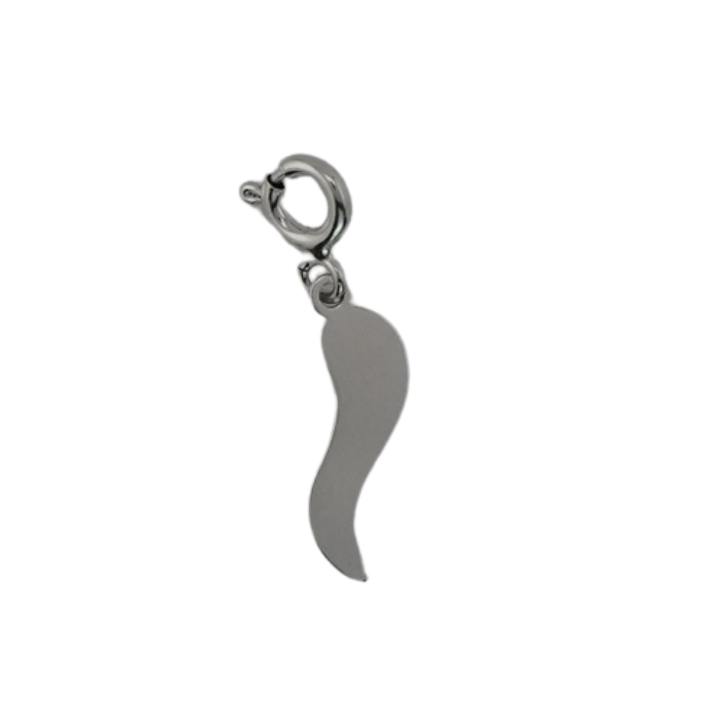 Sterling Silver Italian Horn Pendant