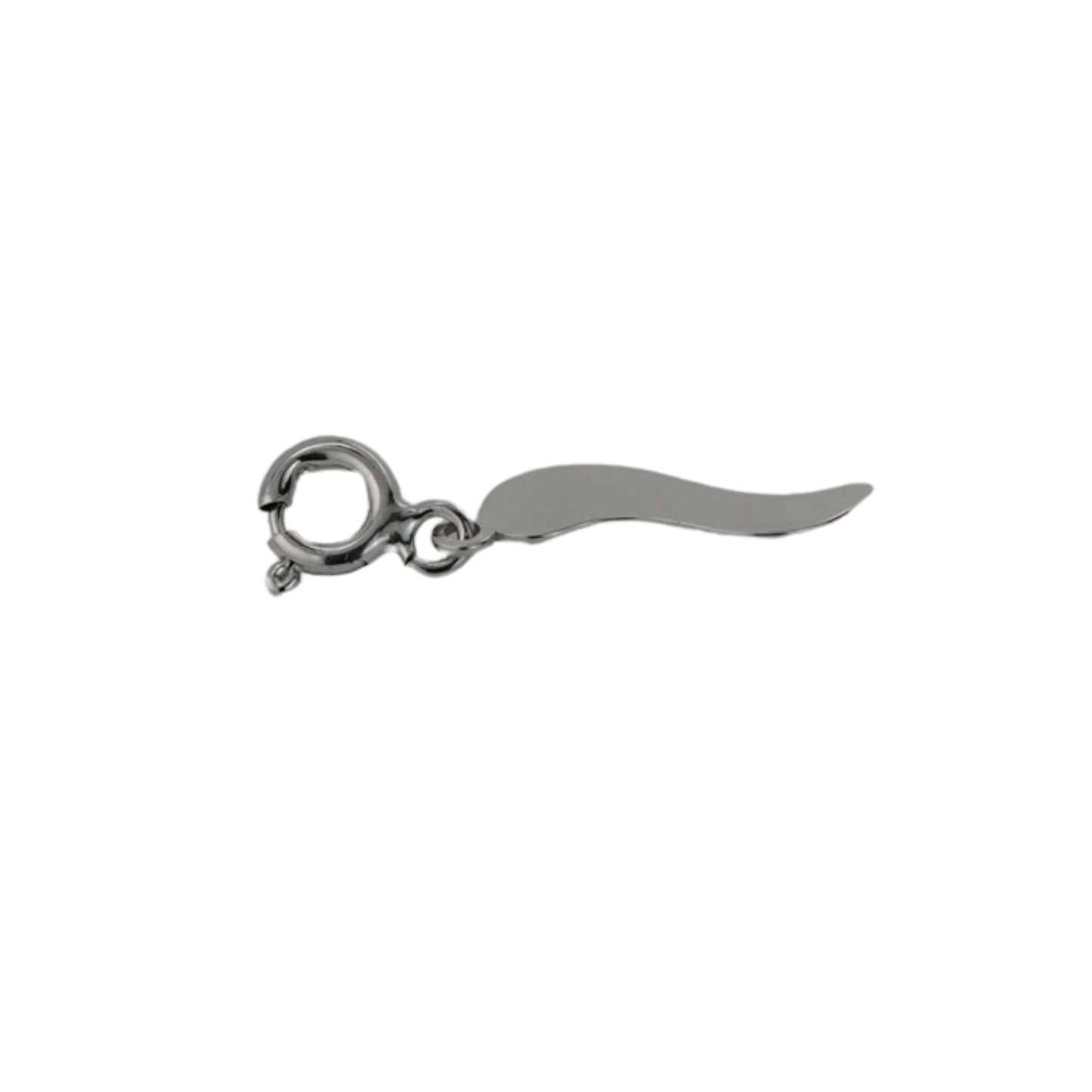 Sterling Silver Italian Horn Pendant