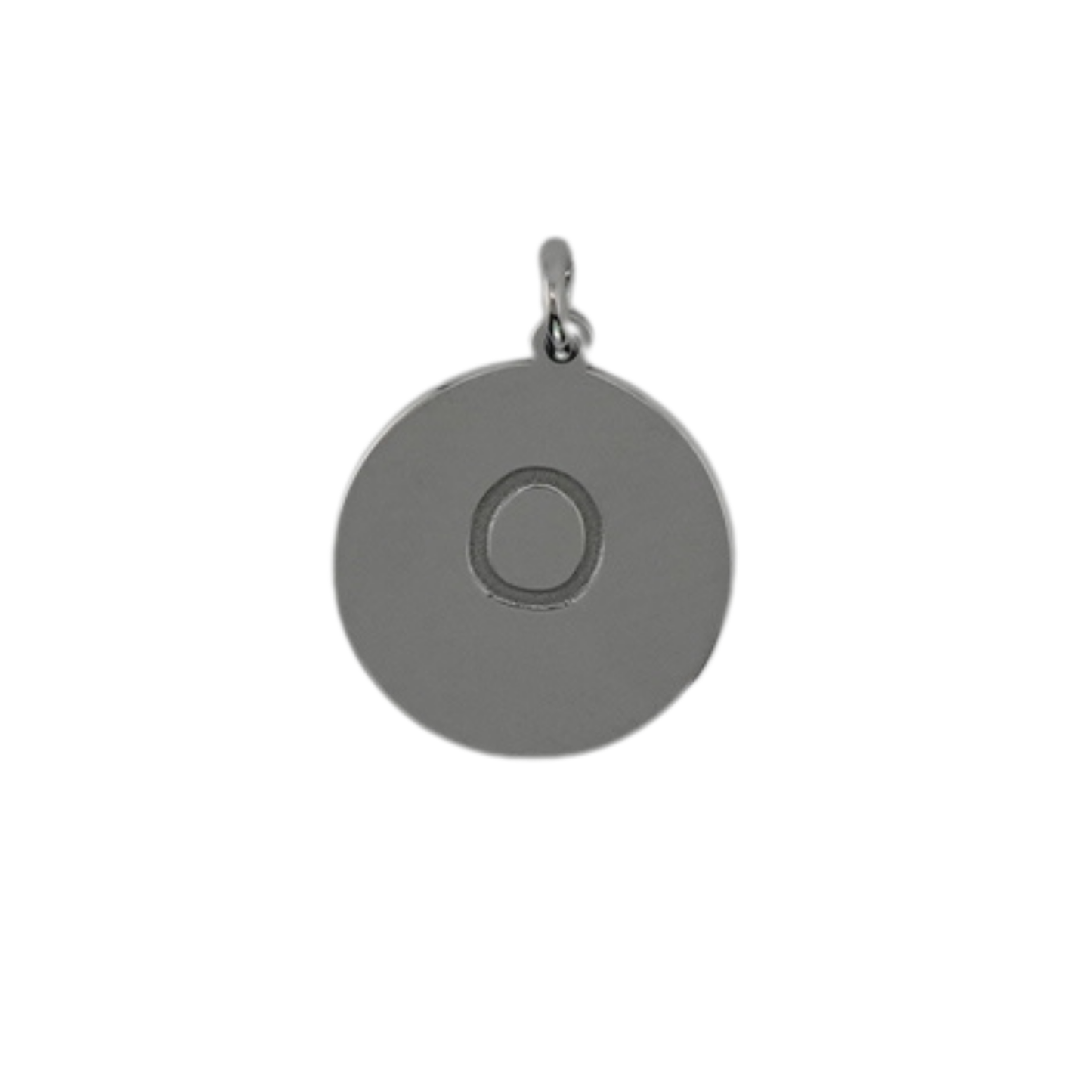 Circle Pendant - Engraved "O"