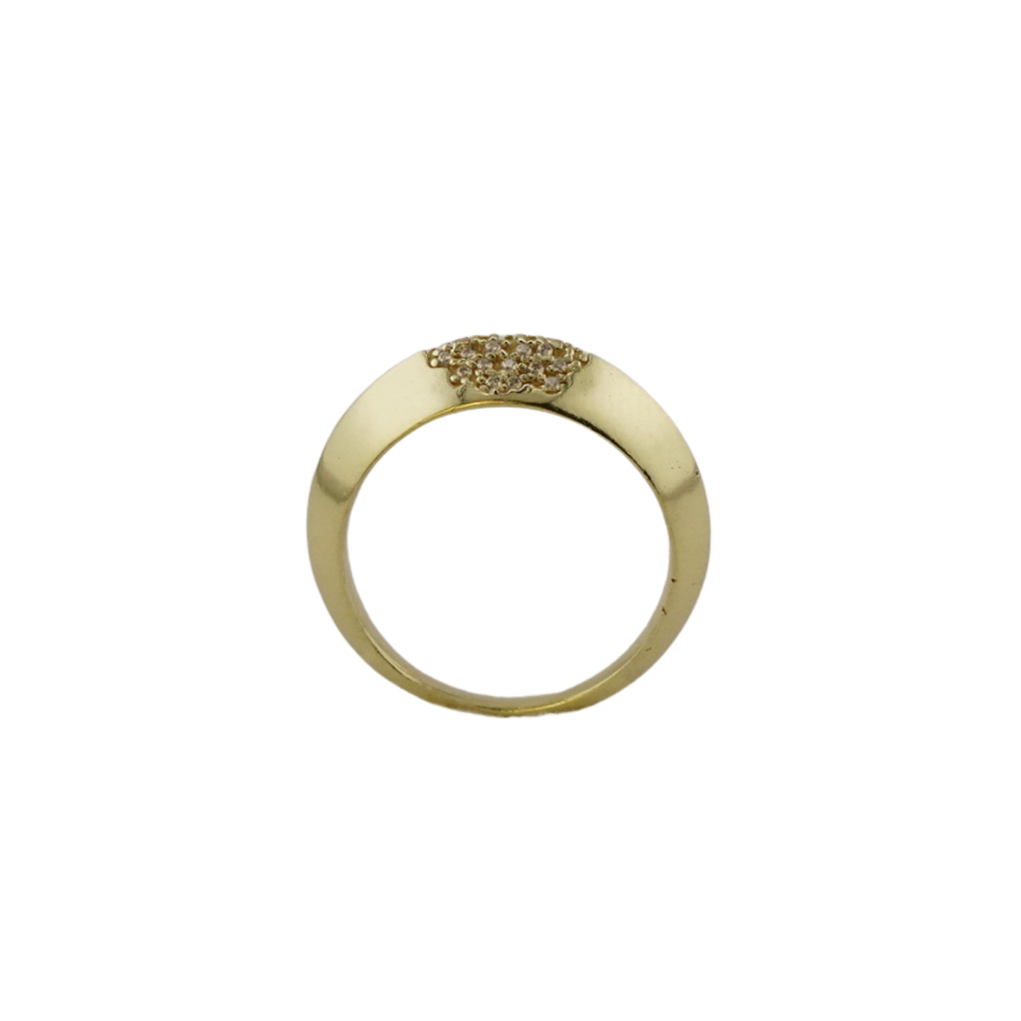 Vergoldeter Marquise Pavé-Ring