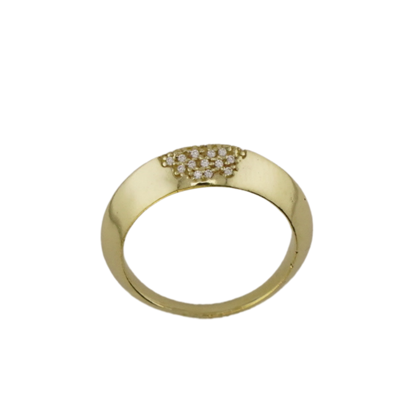 Vergoldeter Marquise Pavé-Ring