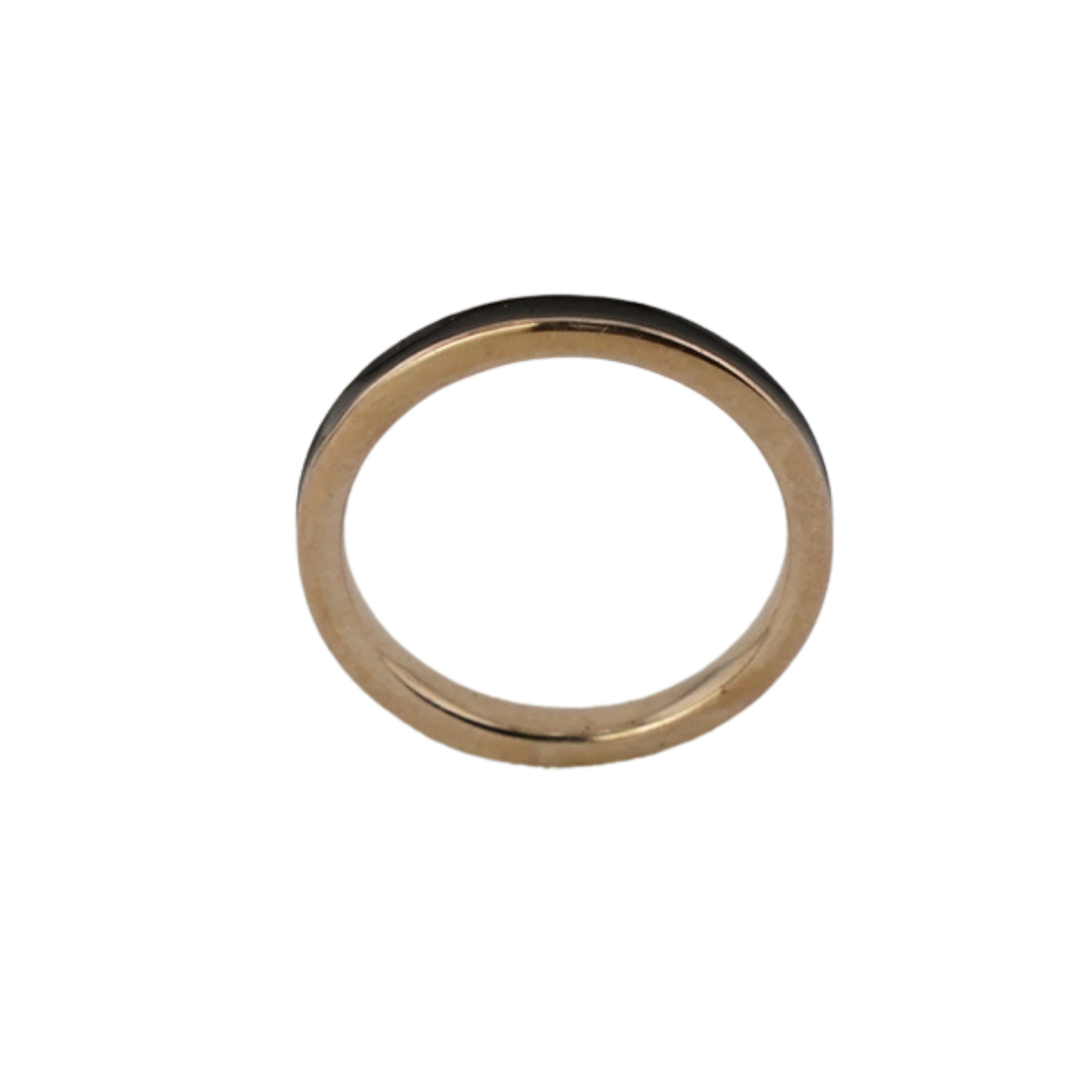 Slim Black Enamel Ring