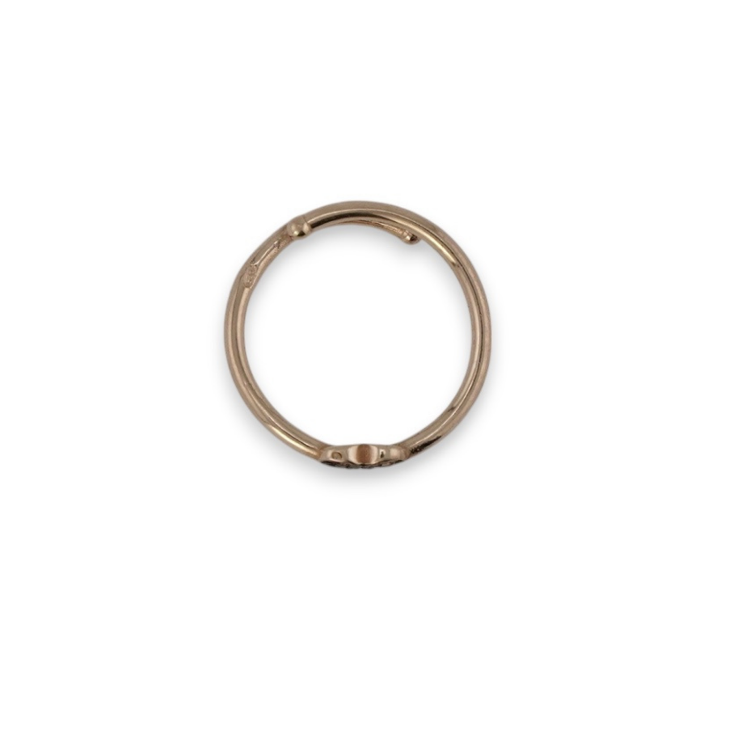 Pavé Heart Open Ring
