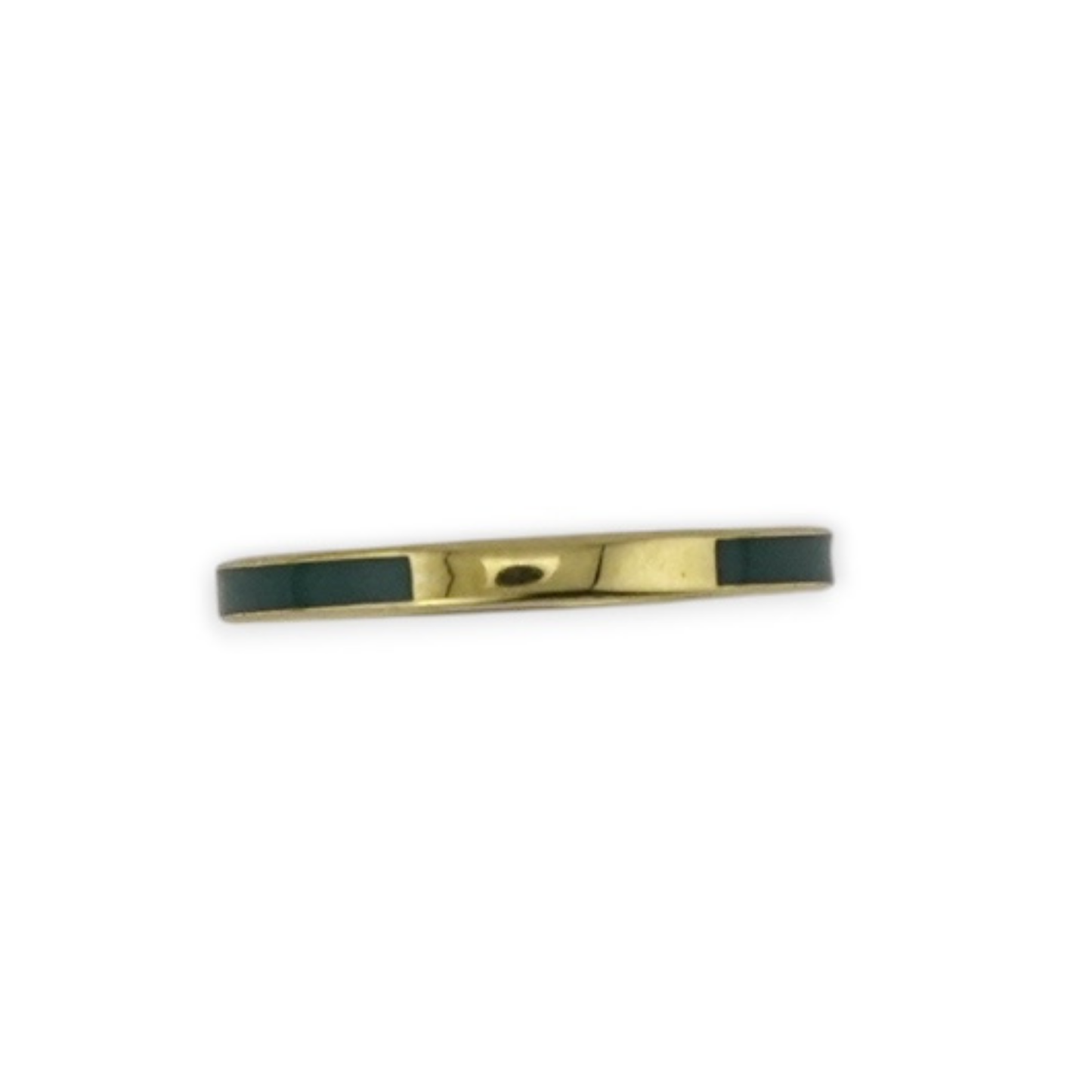 Black Enamel Slim Band Ring