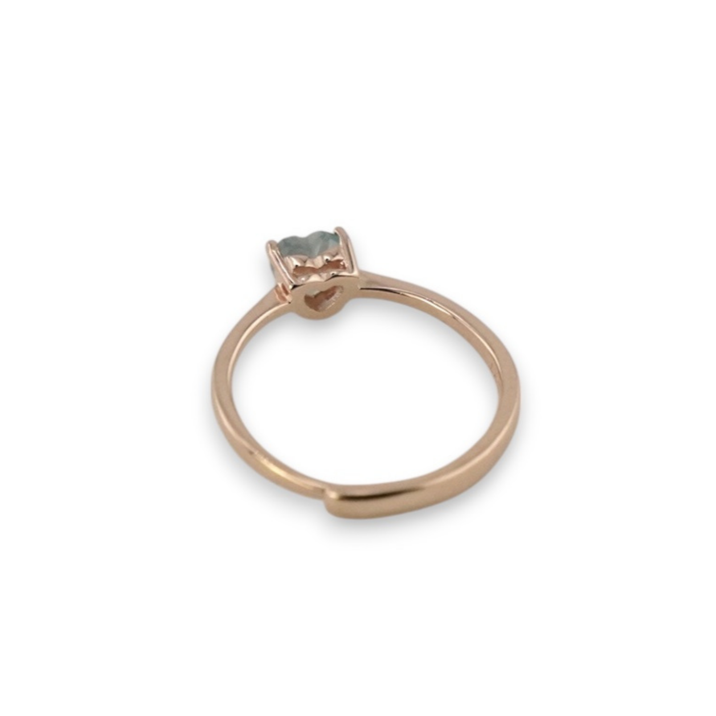 Herz-Aquamarin-Solitärring