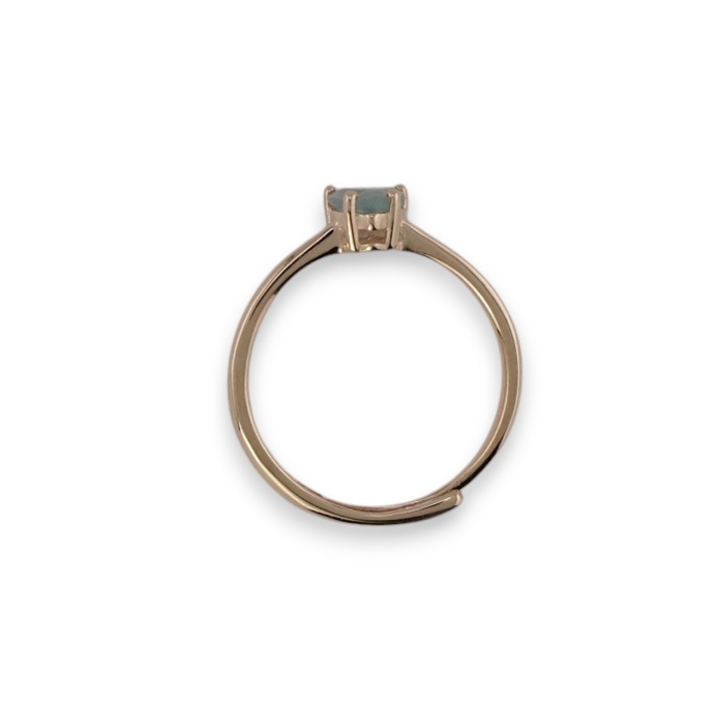 Herz-Aquamarin-Solitärring