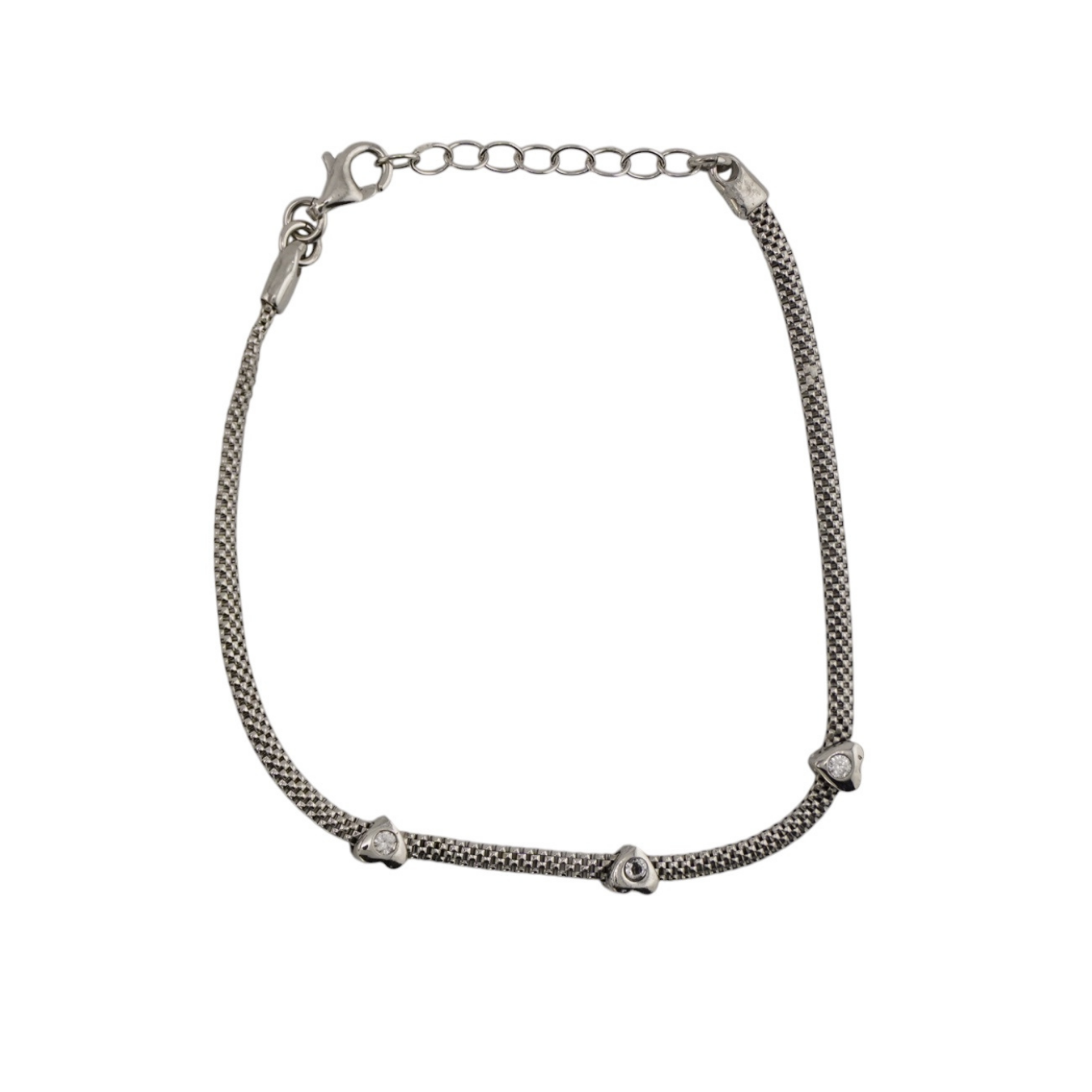 Delicate Heart Charm Chain Bracelet