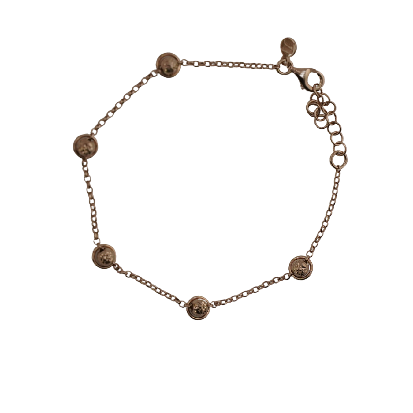 Minimalist Bezel Set Bead Bracelet