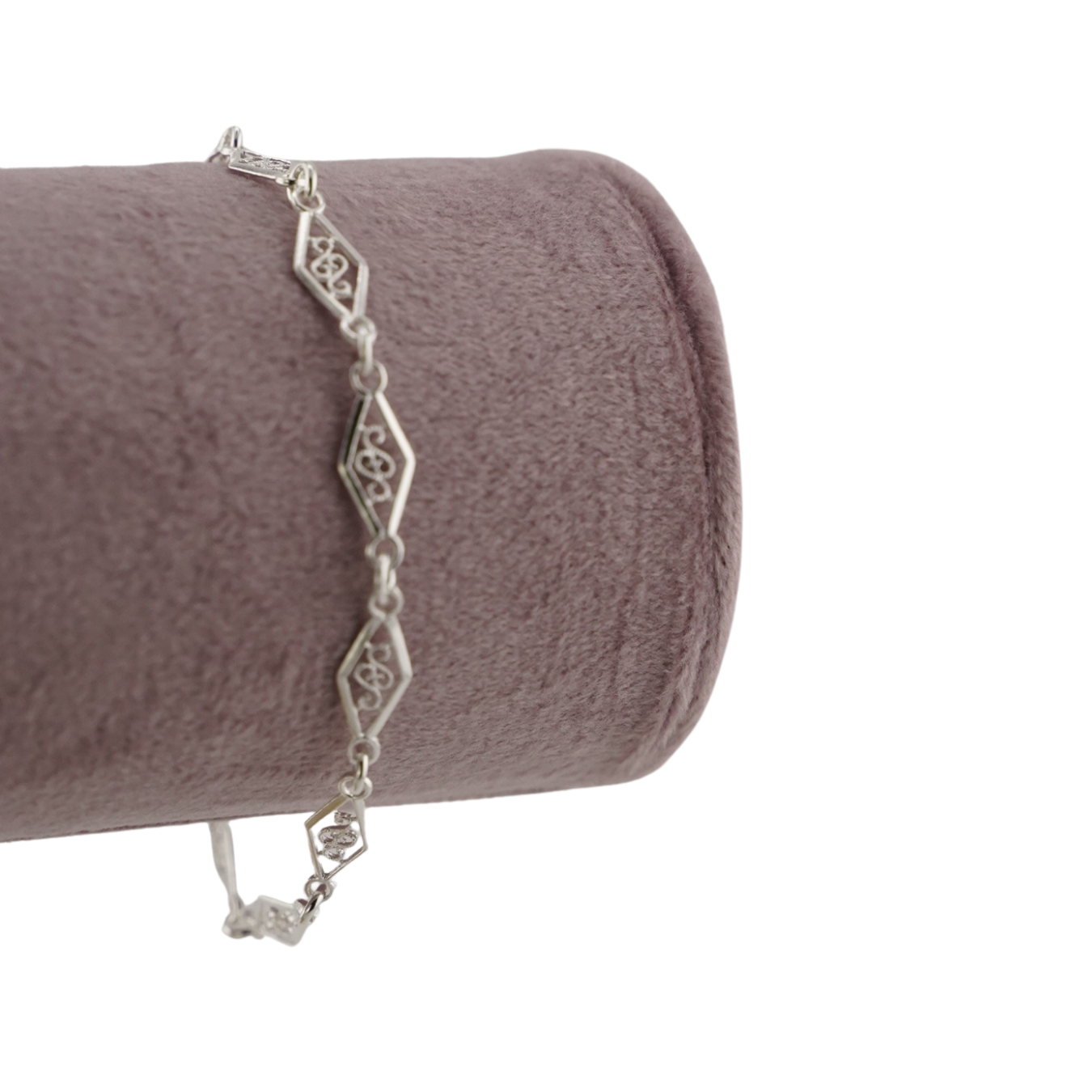 Sterling Silver Filigree Link Bracelet