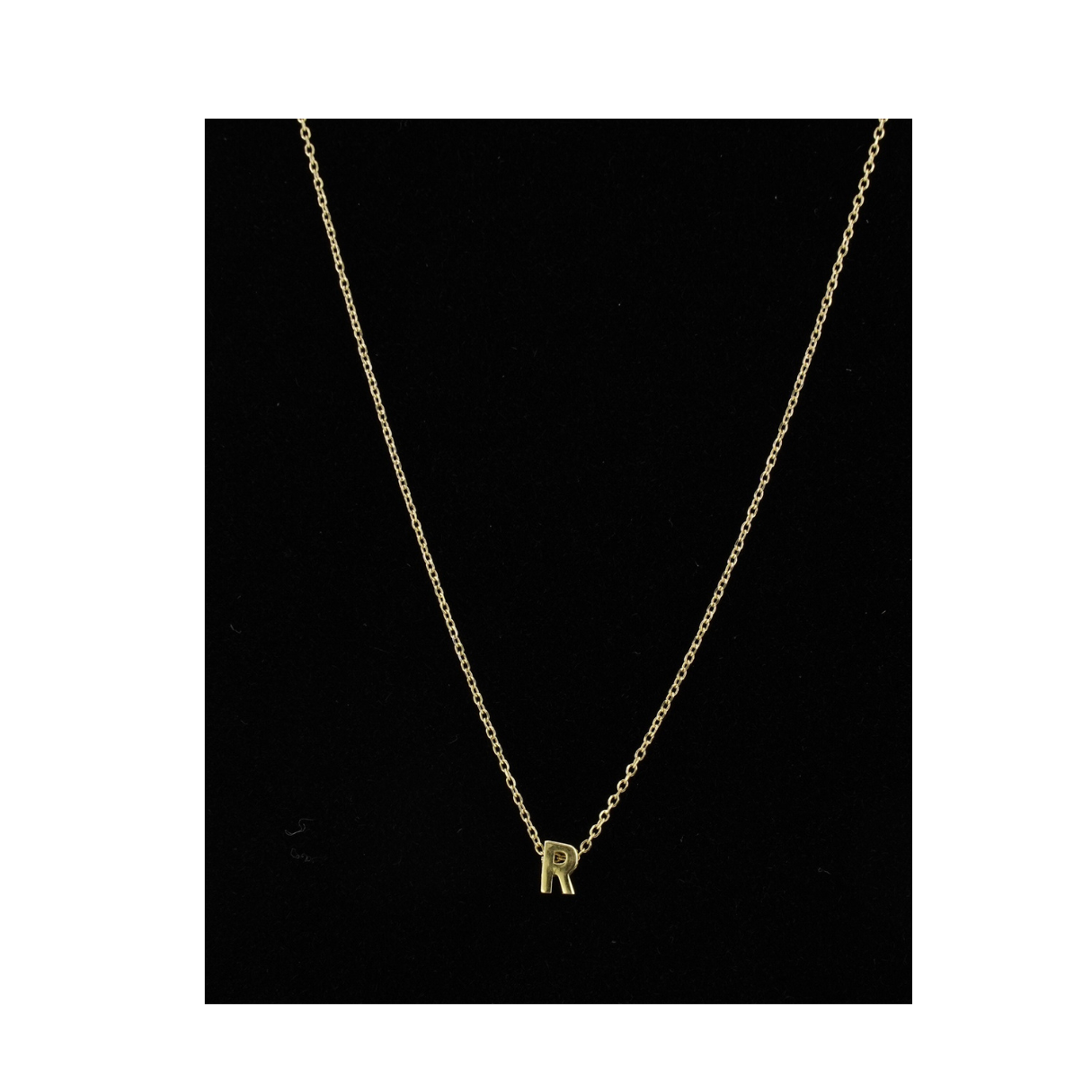 Initial R Necklace