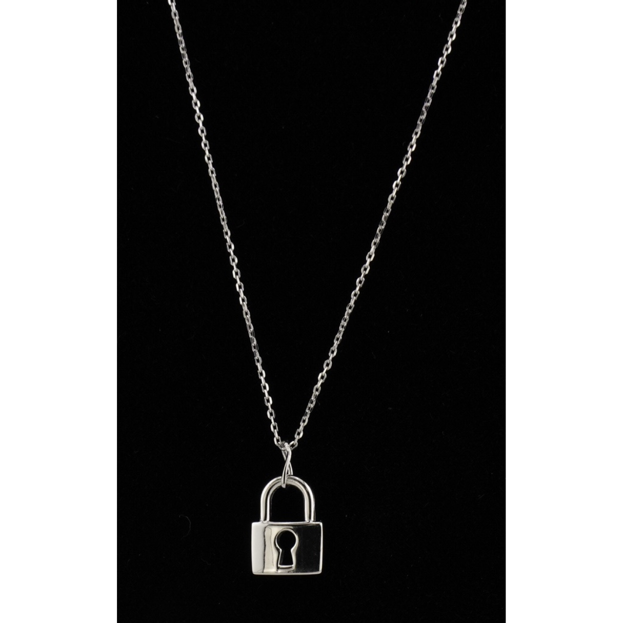 Tiny Padlock Charm Necklace