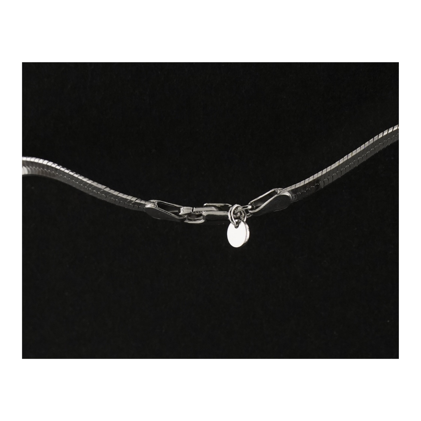 Sleek Sterling Silver Herringbone Chain