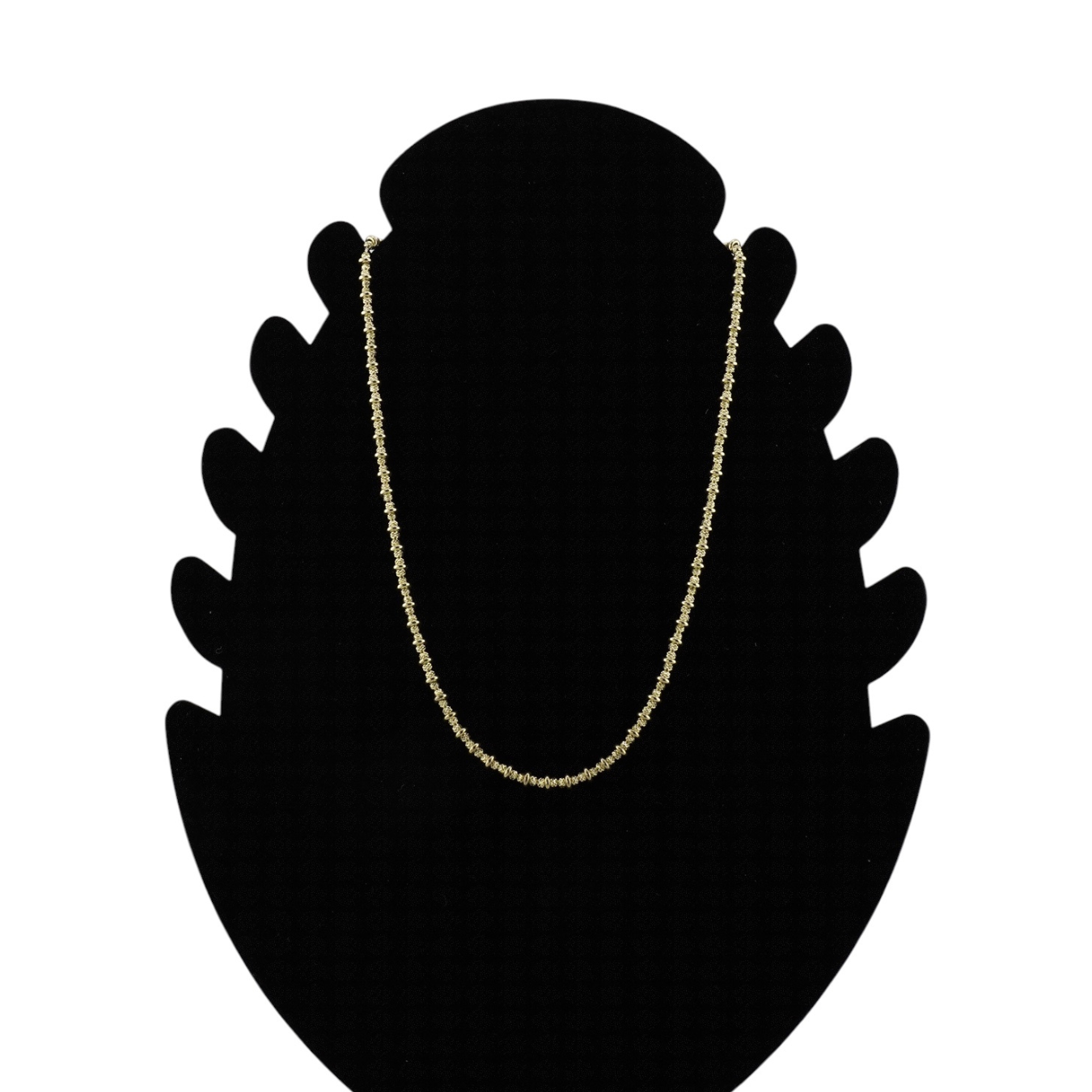 Gold Plated Beaded Chain Necklace
