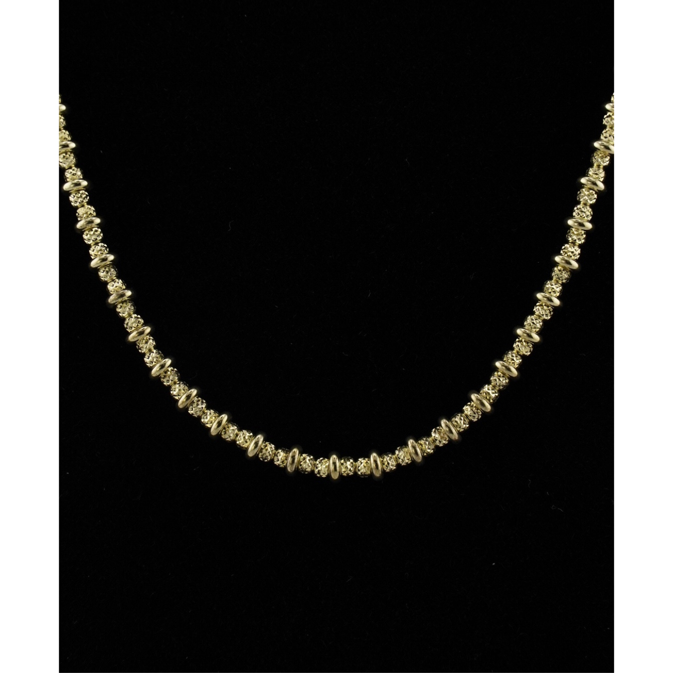 Gold Plated Beaded Chain Necklace