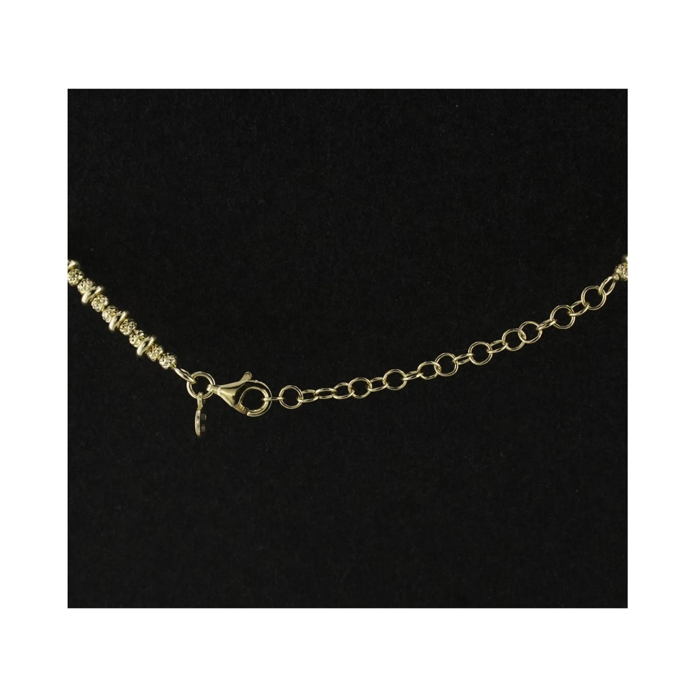 Gold Plated Beaded Chain Necklace