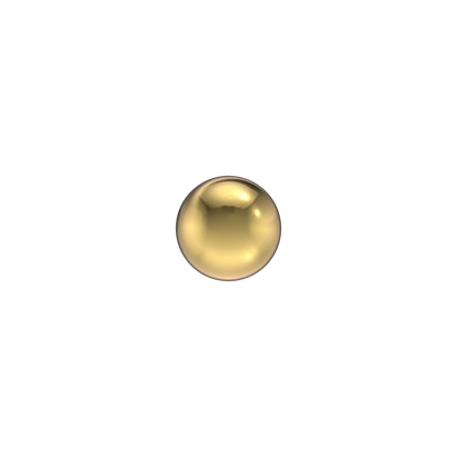 Studex Ball surgical steel gold plated  4mm - SENSITIVE