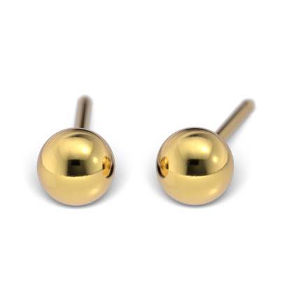 Studex Ball surgical steel gold plated  4mm - SENSITIVE