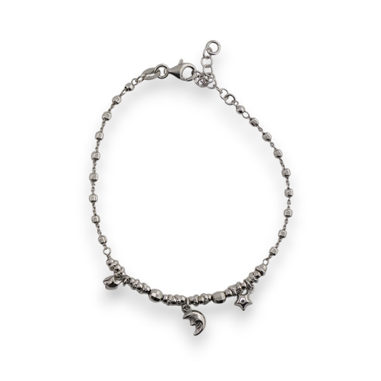 Celestial Trio Charm Bead Bracelet