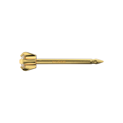 Cubic Zirconia - 2mm - 375 (9 carat) yellow gold