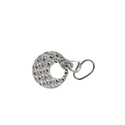 Strukturierter Kreis-Charm-Anhänger