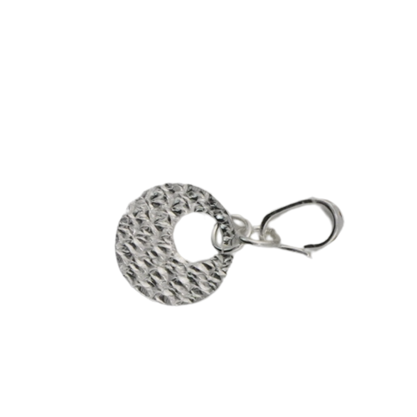 Strukturierter Kreis-Charm-Anhänger