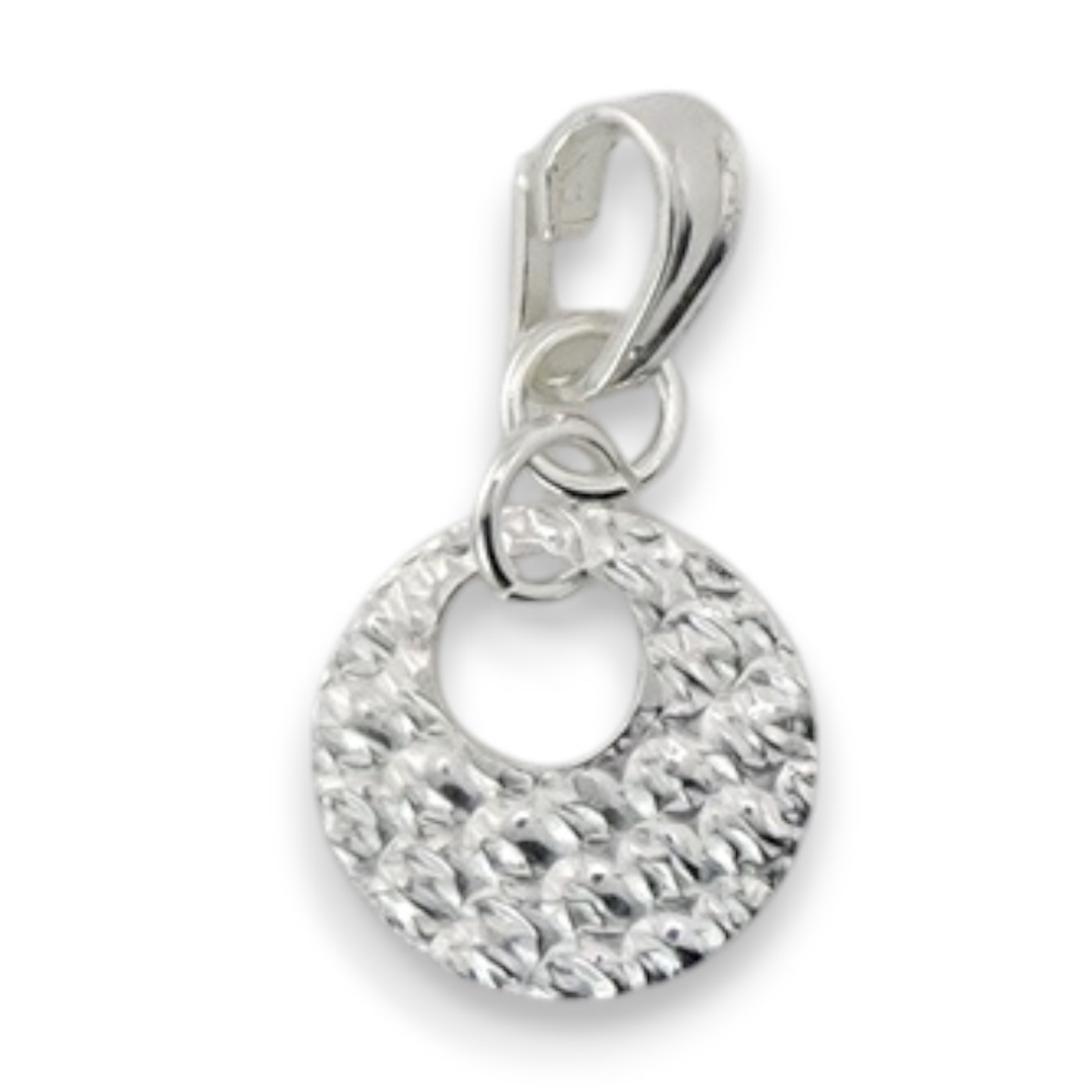 Textured Circle Pendant