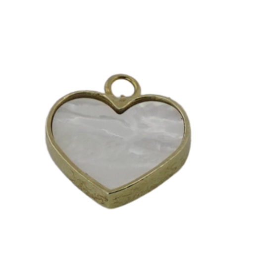 Heart-Shaped Mother of Pearl Charm