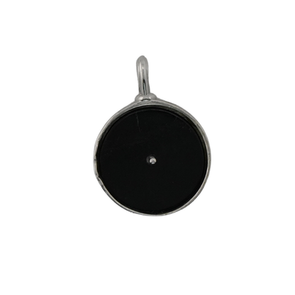 Black Enamel Flow Pendant