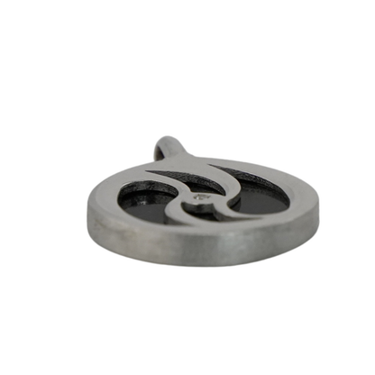 Black Enamel Flow Pendant
