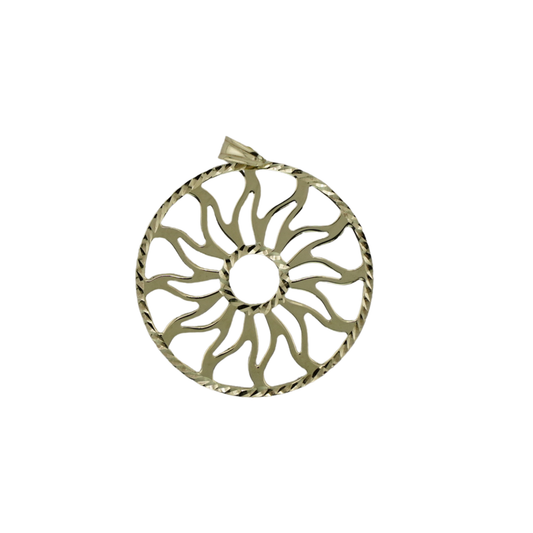 Sunburst Gold Plated Pendant
