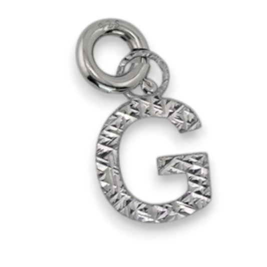 Textured Letter "G" Charm