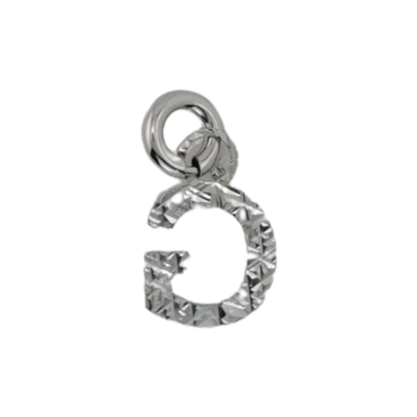 Textured Letter "G" Charm
