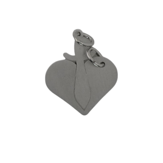 Heart and Sword Pendant
