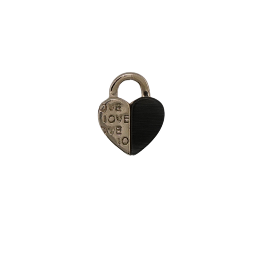 Heart-Shaped Love Padlock Charm