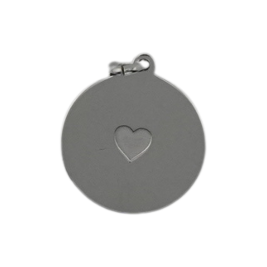 Circle Pendant - Engraved "O"