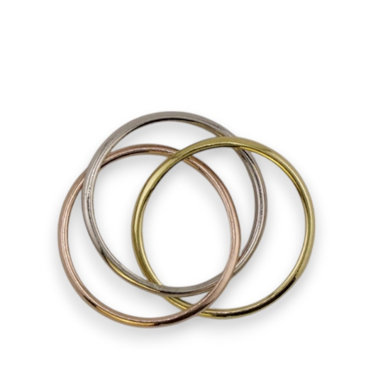 Tri-Color Interlocking Rings