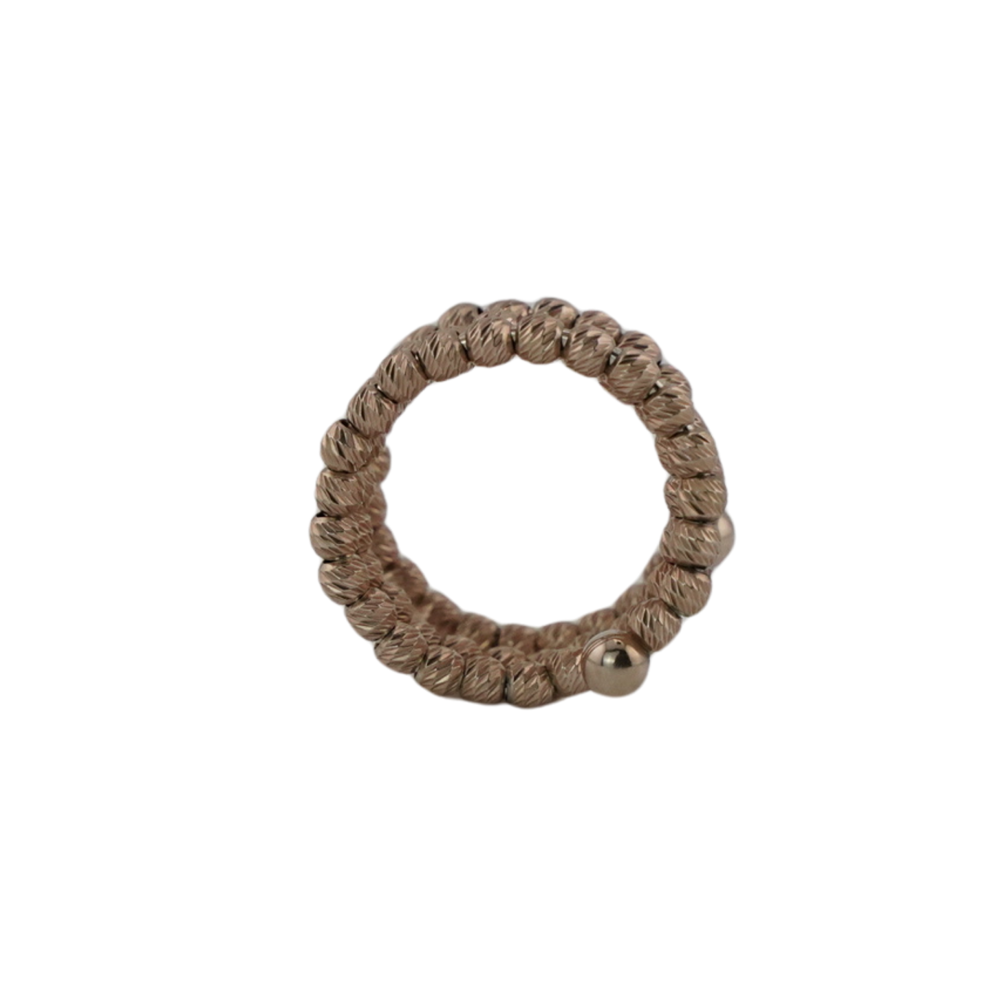 Textured Coil Ring in Rose Gold
