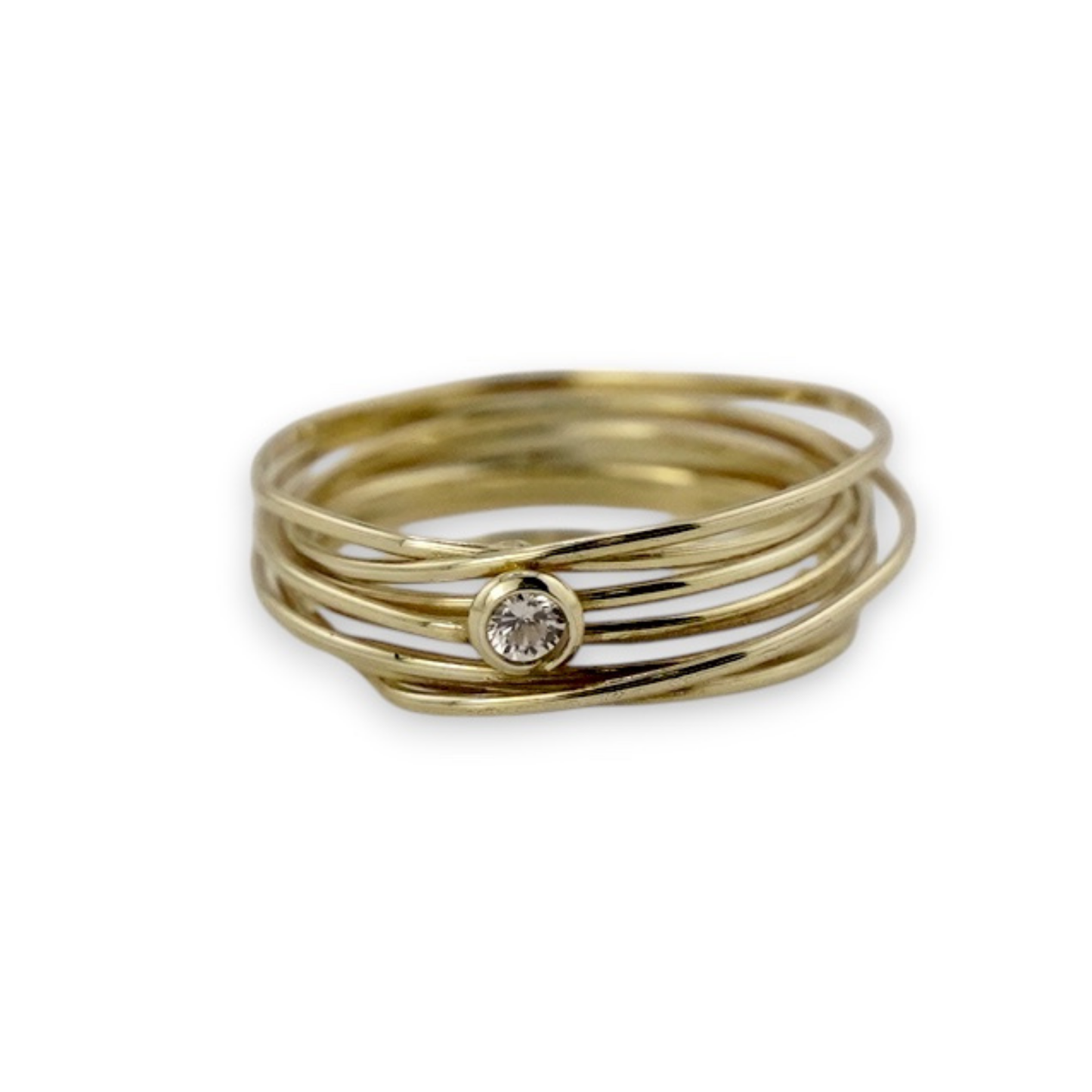 Sterling Silver Twist Band Ring