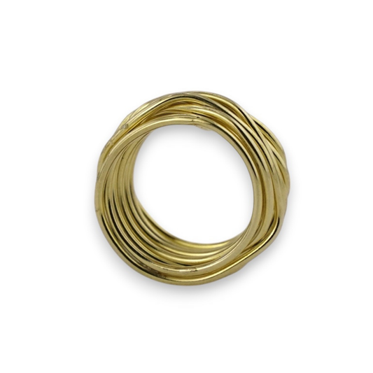 Twist Stack Gold Plated Ring