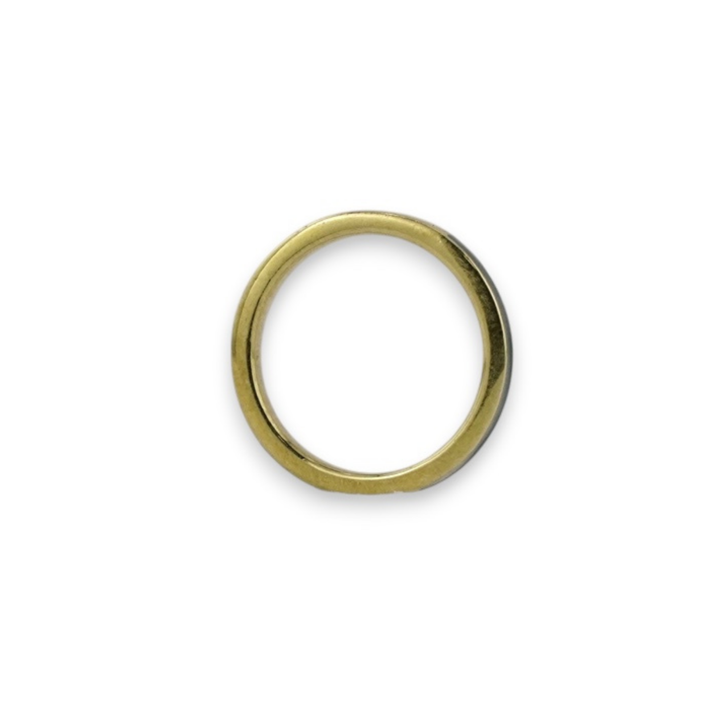 Schmaler Bandring aus schwarzem Emaille