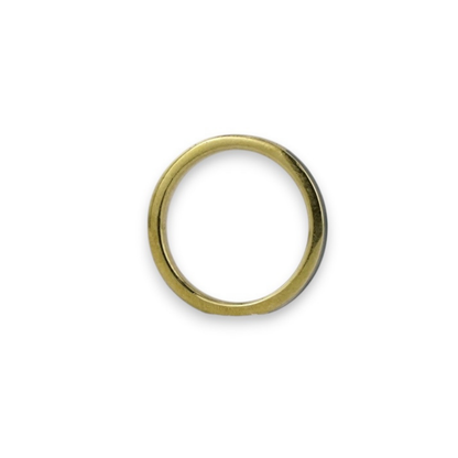 Schmaler Bandring aus schwarzem Emaille