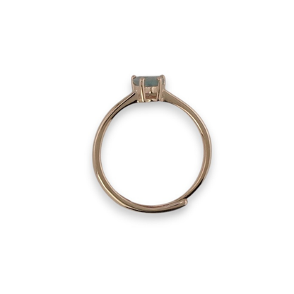 Herz-Aquamarin-Solitärring